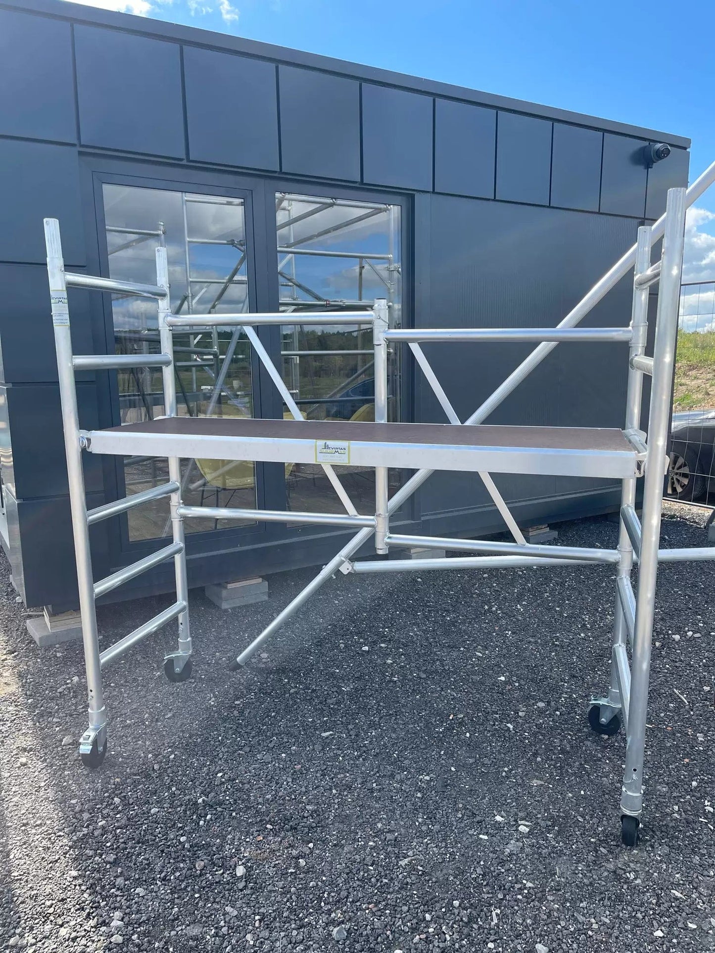 Tvoris Aliuminio mobilus sulankstomas bokštelis (A modulis)