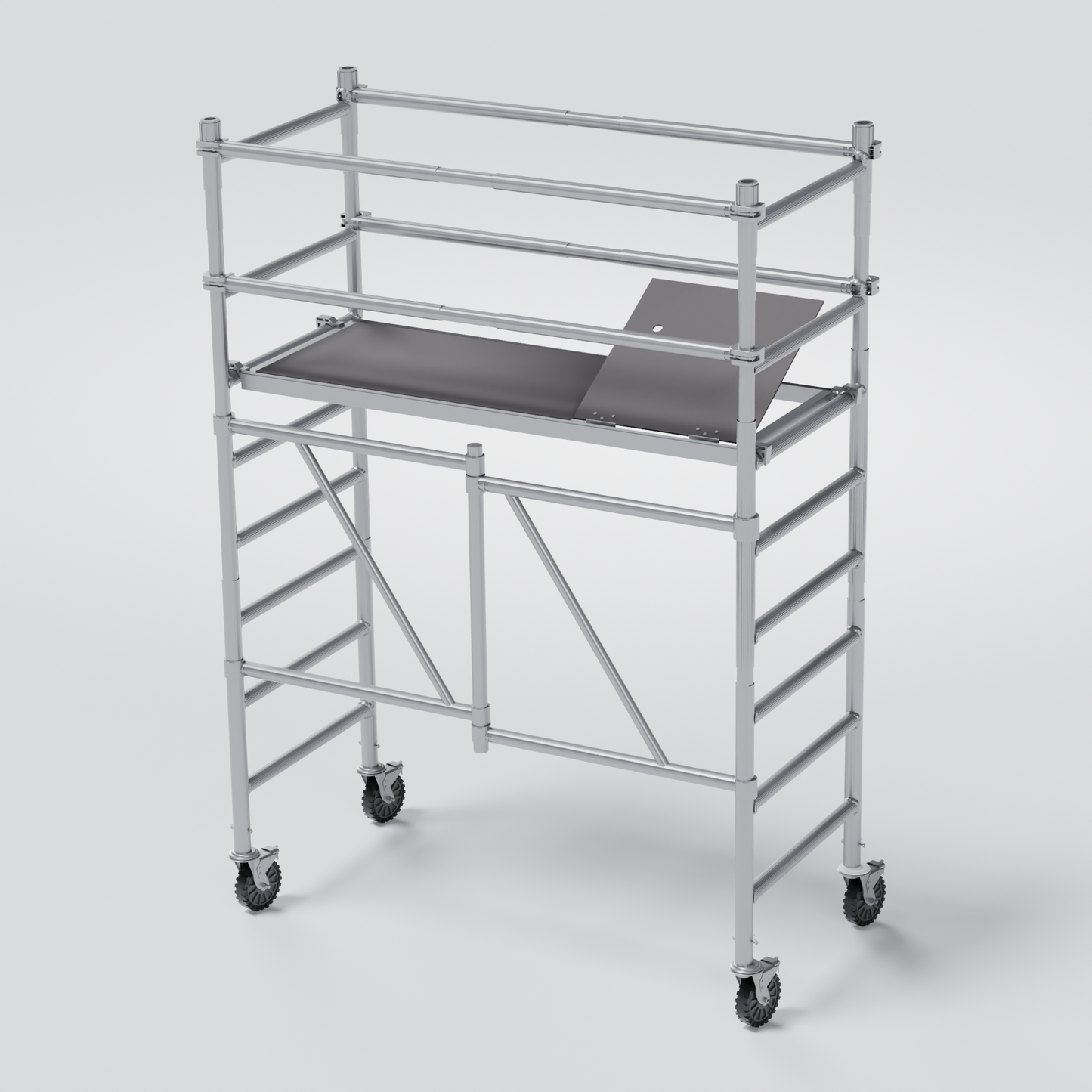 Tvoris Aliuminio mobilus sulankstomas bokštelis (A+B modulis)